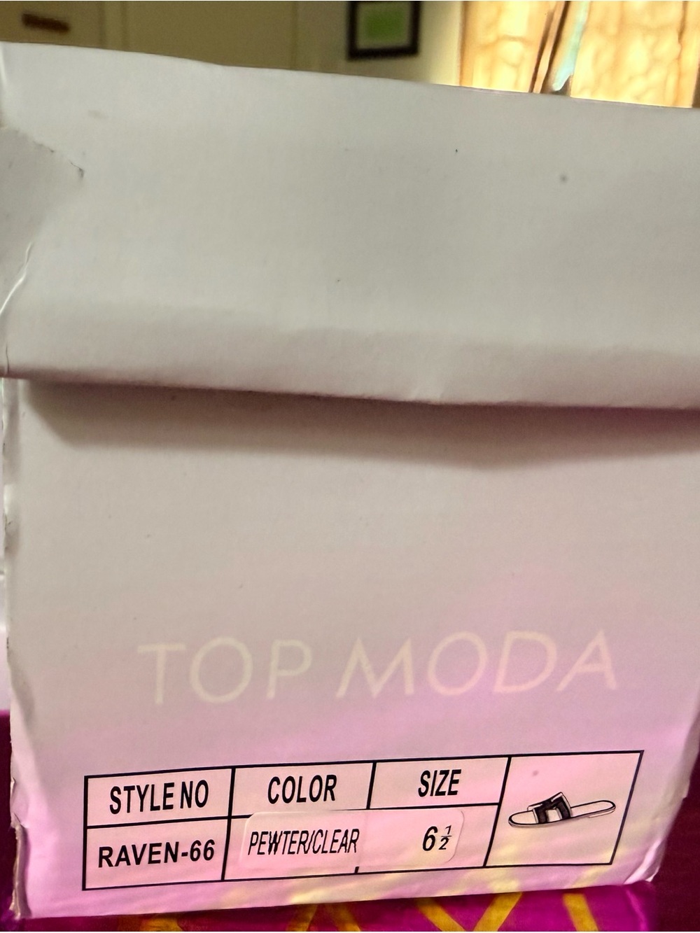 TOP MODA NIB Rhinestone Slides - Picture 4 of 5
